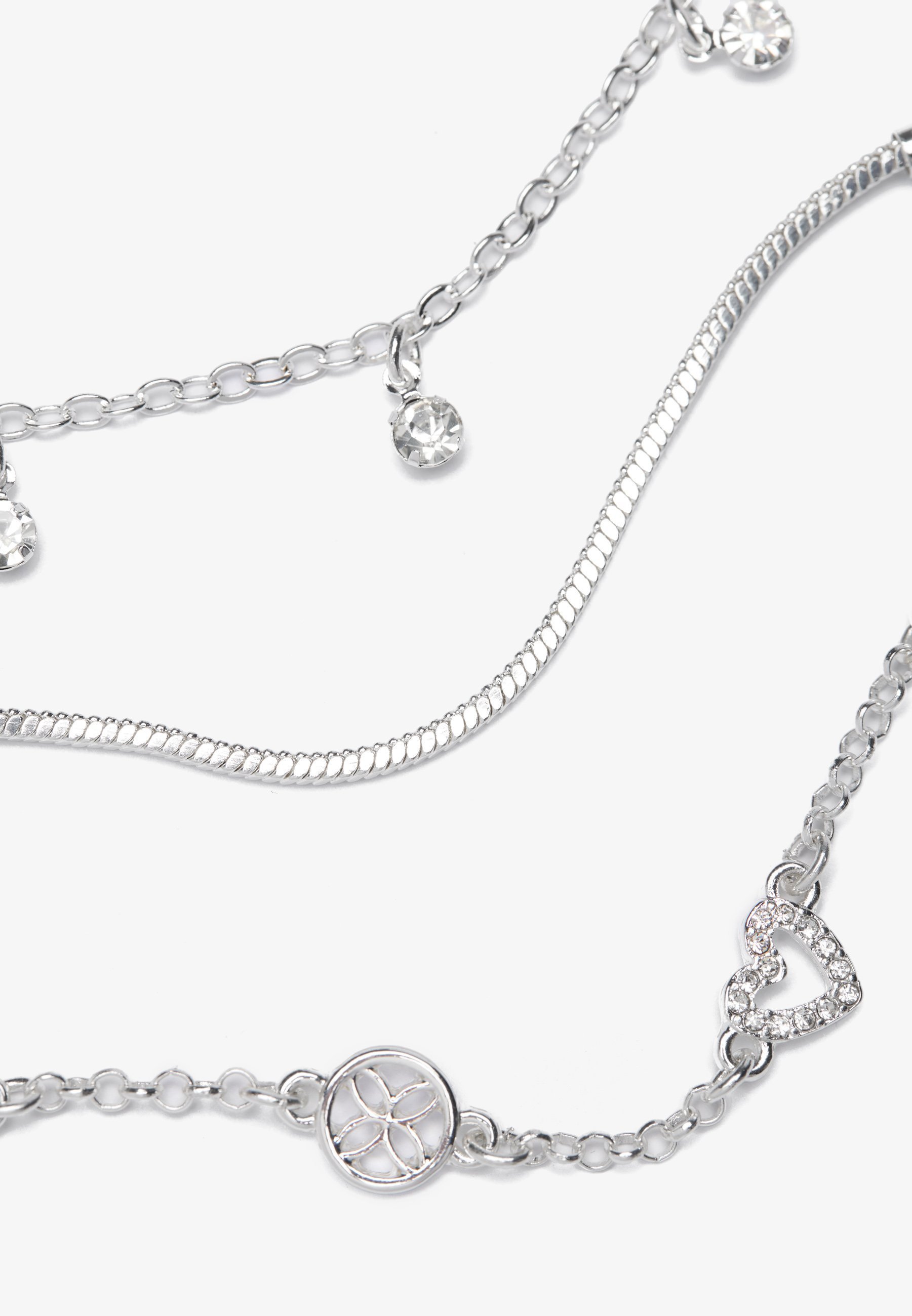 Anna Field 3-delige set - Armband - zilverkleurig
