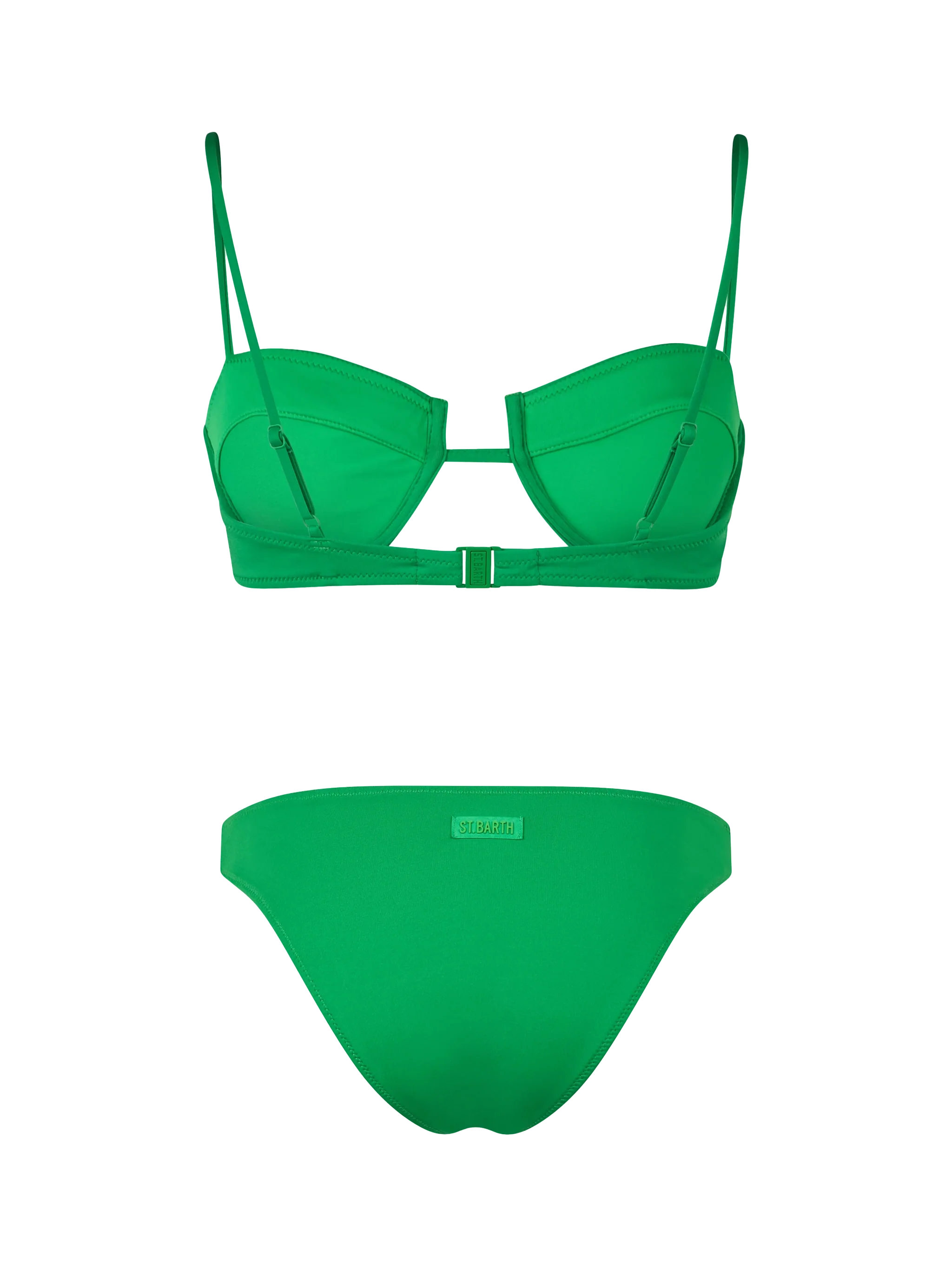 Soutien-gorge de bikini à armatures vert Salina Lido pour femmes