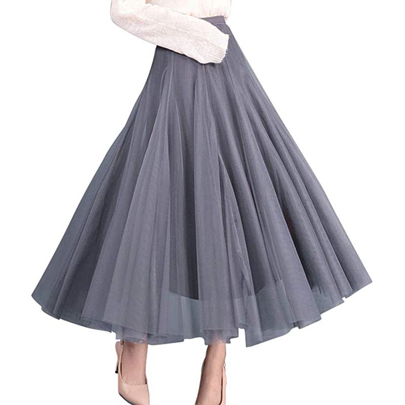 Gonna lunga in tulle da donna