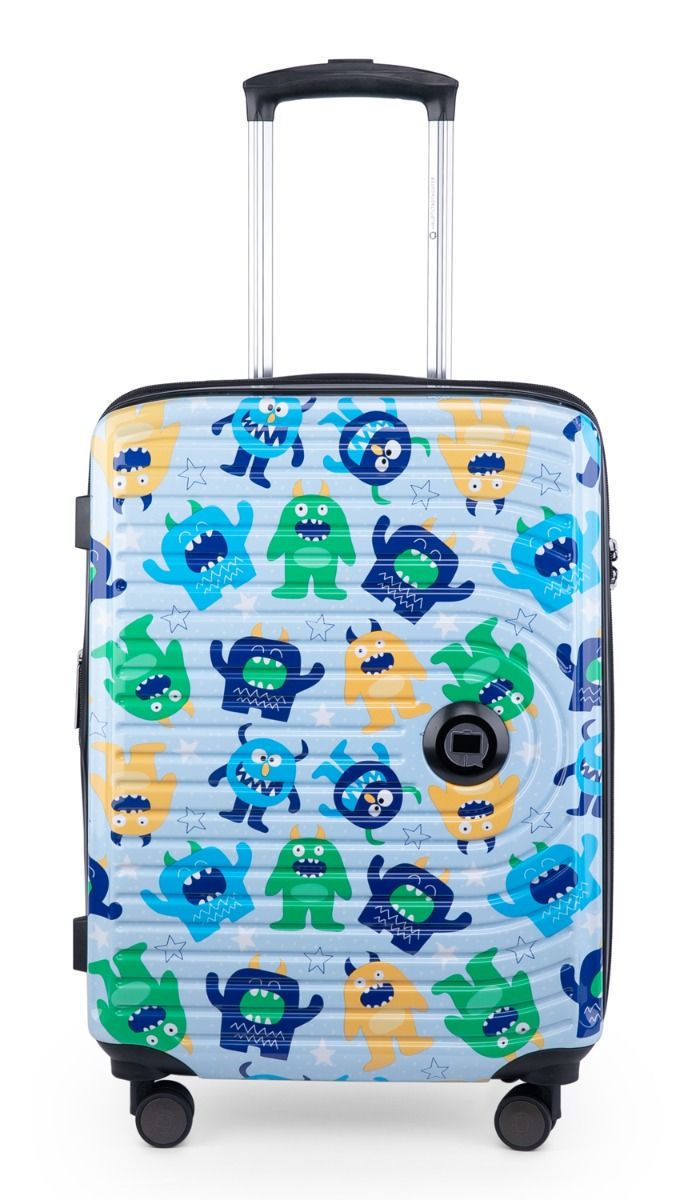 MITTE - barnväska handbagage SPACE mörkblå matt, TSA, 55 cm, 55 liter