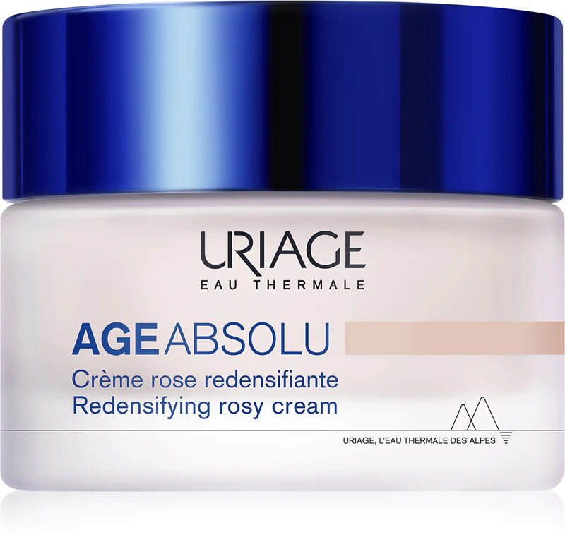 Uriage Age Absolu Redensifying Rosy Cream is een anti-rimpelcrème met een verhelderend effect, liftend effect en hyaluronzuur.