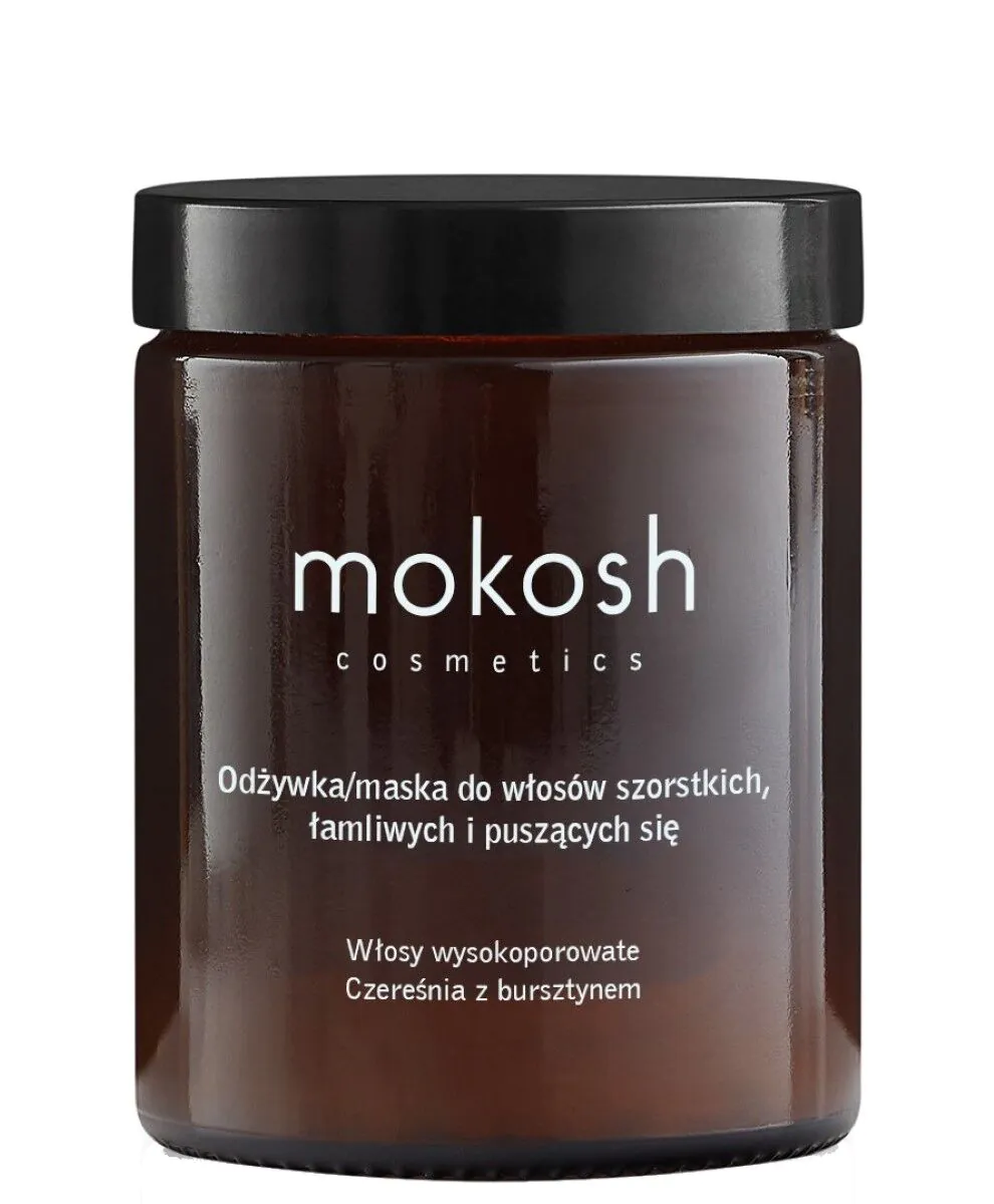 Mokosh Odżywka/Maska do włosów szorstkich, łamliwych i puszących się Czeresnia z Bursztynem 180 ml