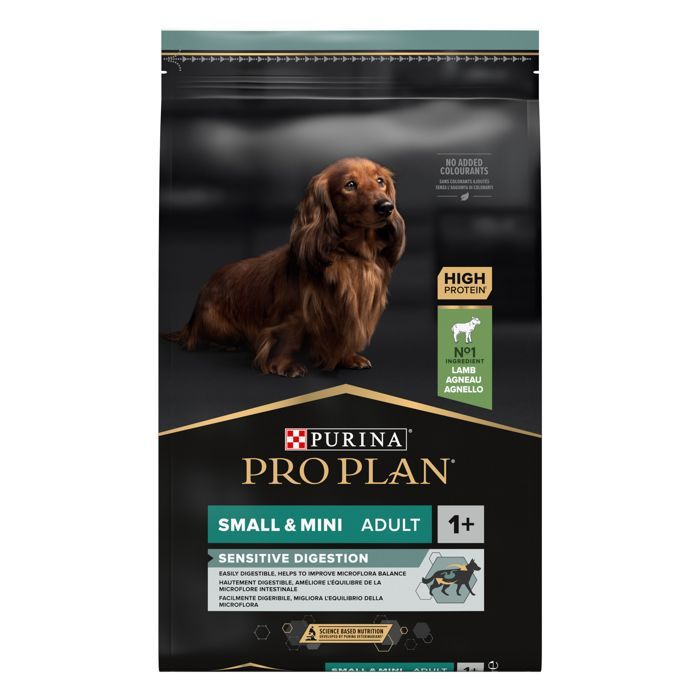 PRO PLAN Small & Mini Adulto Digestión Sensible Rico en Cordero - 7 KG - Croquetas para perros adultos de razas pequeñas