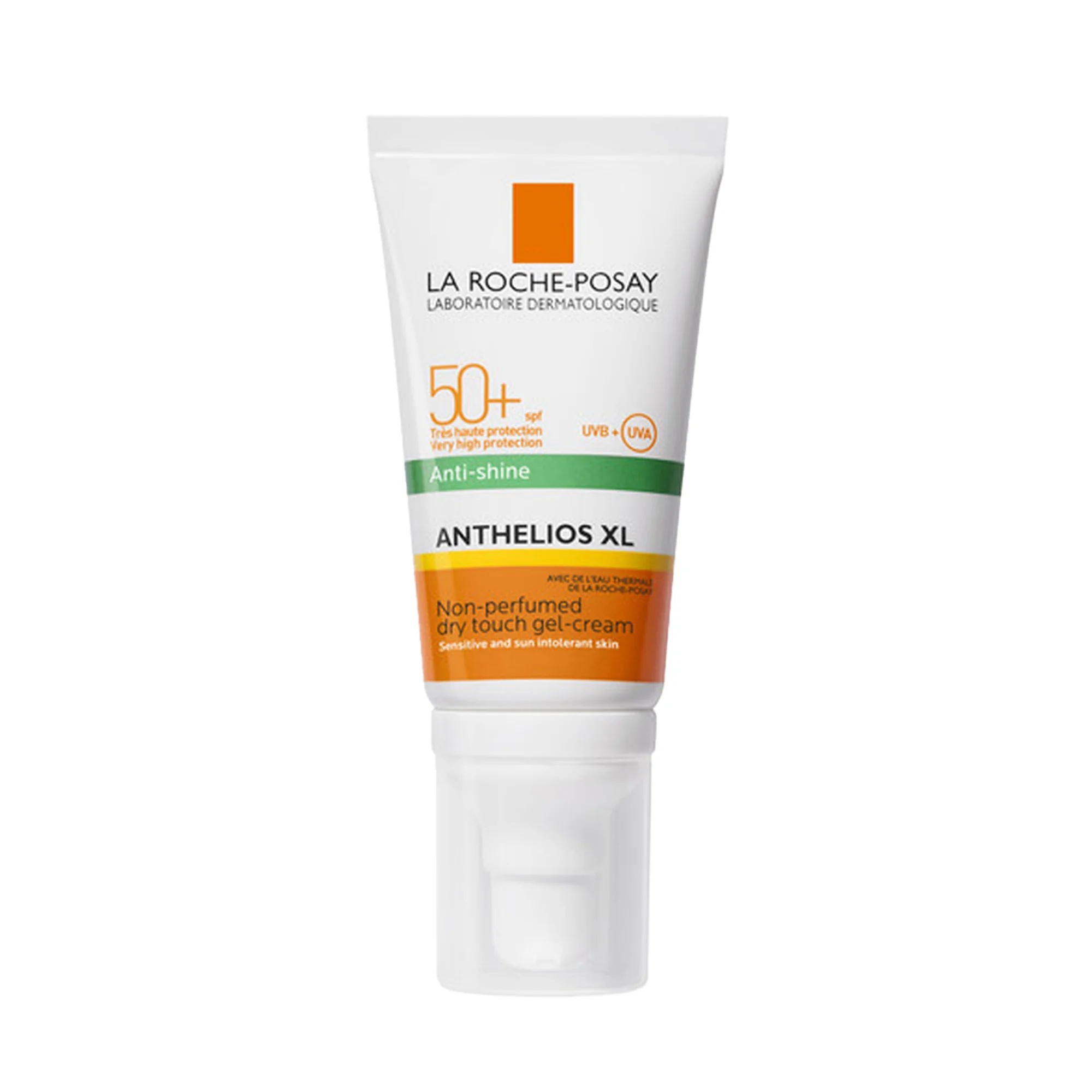 LA ROCHE POSAY La Roche Posay Anthelios XL gel crema sin perfume SPF 50+ 50 ml protector solar para el rostro tacto seco contra el brillo de la piel