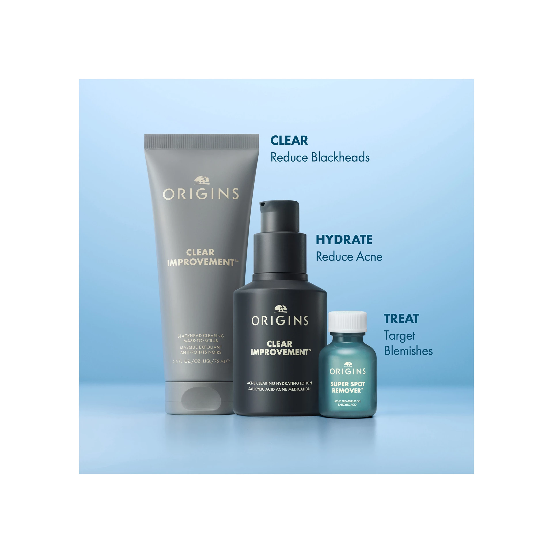 Mască exfoliantă pentru curățarea punctelor negre Clear Improvement 75 ml - Origins