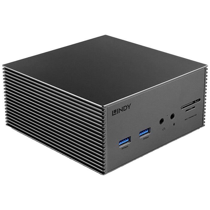 LINDY USB-C® dockingstation 43378 Geschikt voor de volgende merken: universele USB-C®-voeding, geïntegreerde kaartlezer