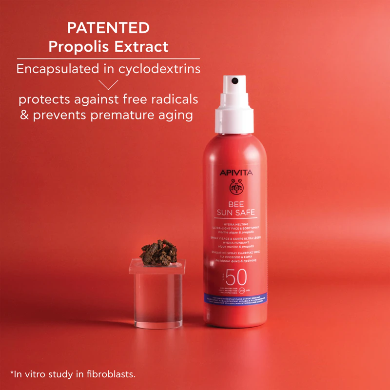 Apivita Bee Sun Safe Hydra Melting Ultra-Light Spray FPS 50 - spray de proteção solar FPS 50