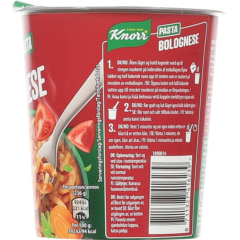 Knorr Bolognese 60 g vasito individual Knorr