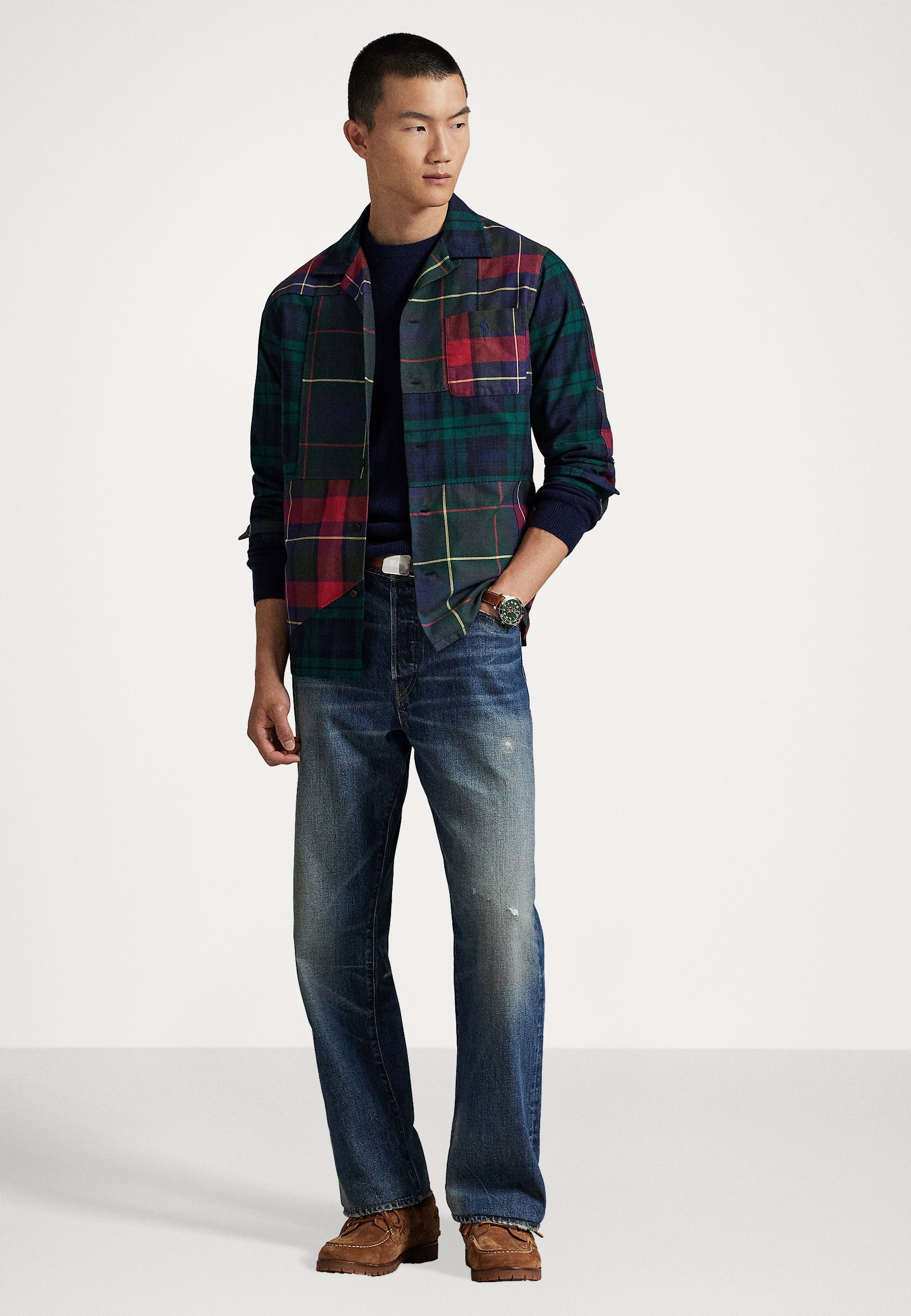 Polo Ralph Lauren Classic Fit Patchwork Oxford Camp Shirt - Shirt - meerkleurig