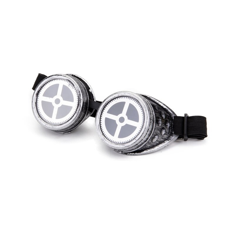 Vintage Style Steampunk Goggles Cross Lens Desgin Punk Goggle Rave Clear Lenses Silver Old Gold Goggles Party Glasses 2019 New