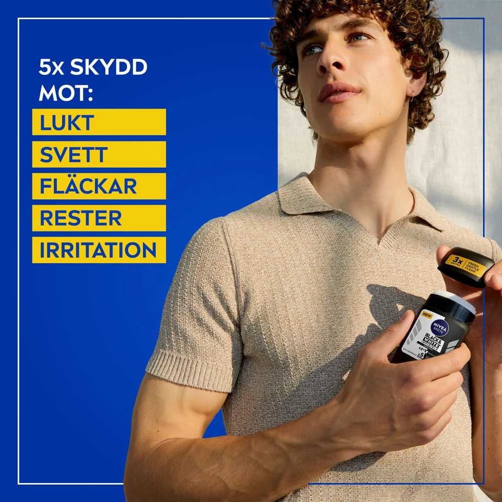Black & White dezodor stift férfiaknak 50 ml - NIVEA