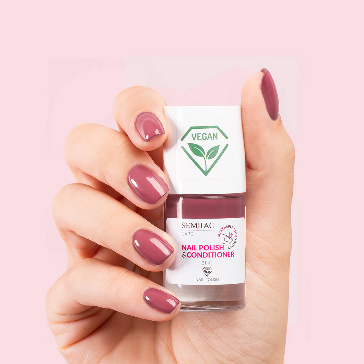 Nail Polish BREATHable TECHnology Nail Polish & Conditioner 2in1 - Smalto