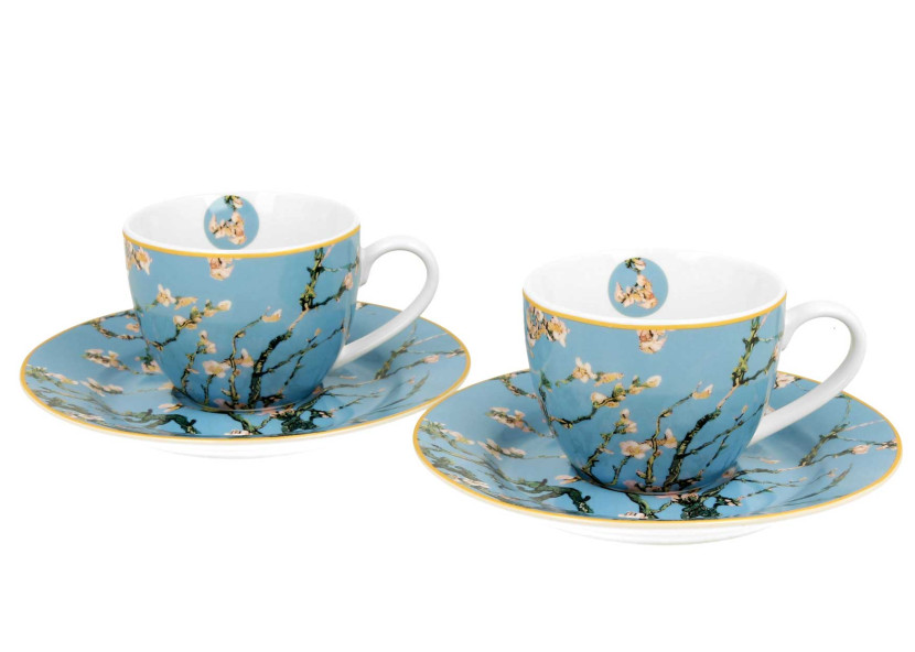 Zestaw 2 filiżanek espresso 90 ml Van Gogh Almond Blossom do Kawy Herbaty
