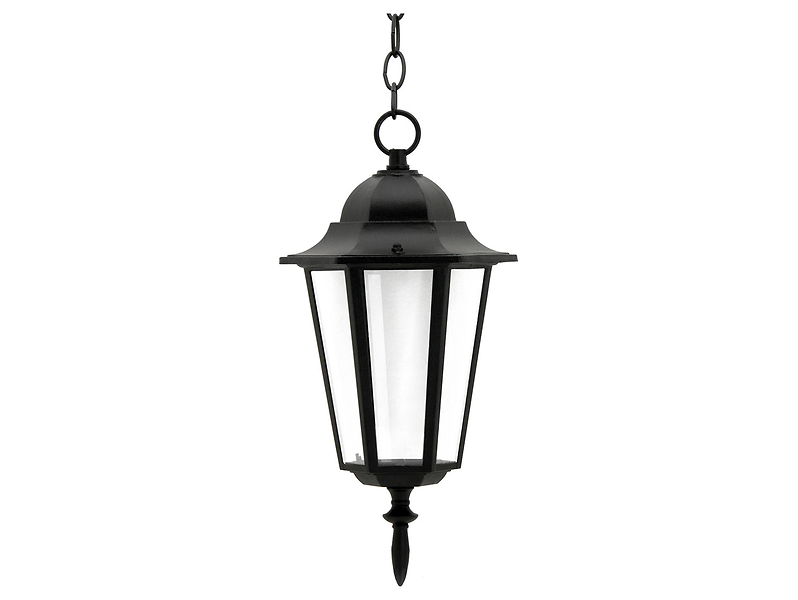 Lampa wisząca ogrodowa Liguria aluminiowa czarna
