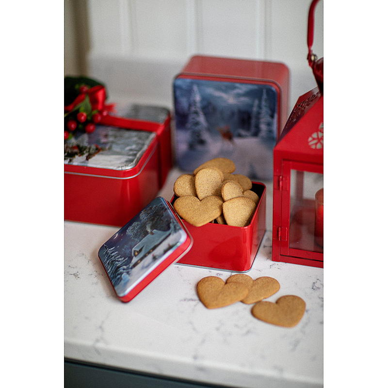 Caja para galletas navideñas Cuisine 10,8x10,8x6,5 cm