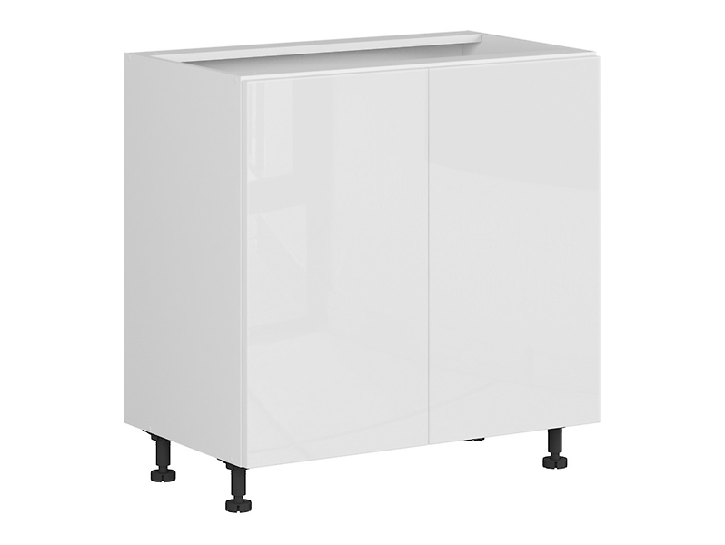 Szafka kuchenna dolna Top Line 80 cm dwudrzwiowa biały połysk