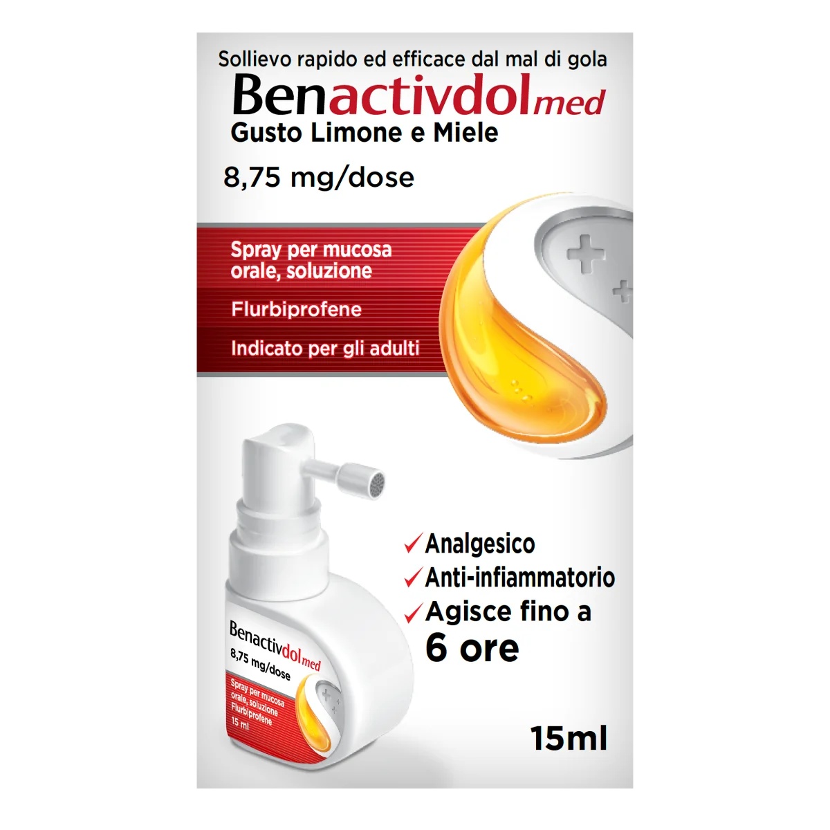 BENACTIV Spray Benactivdolmed 15 ml, analgésique et anti-inflammatoire