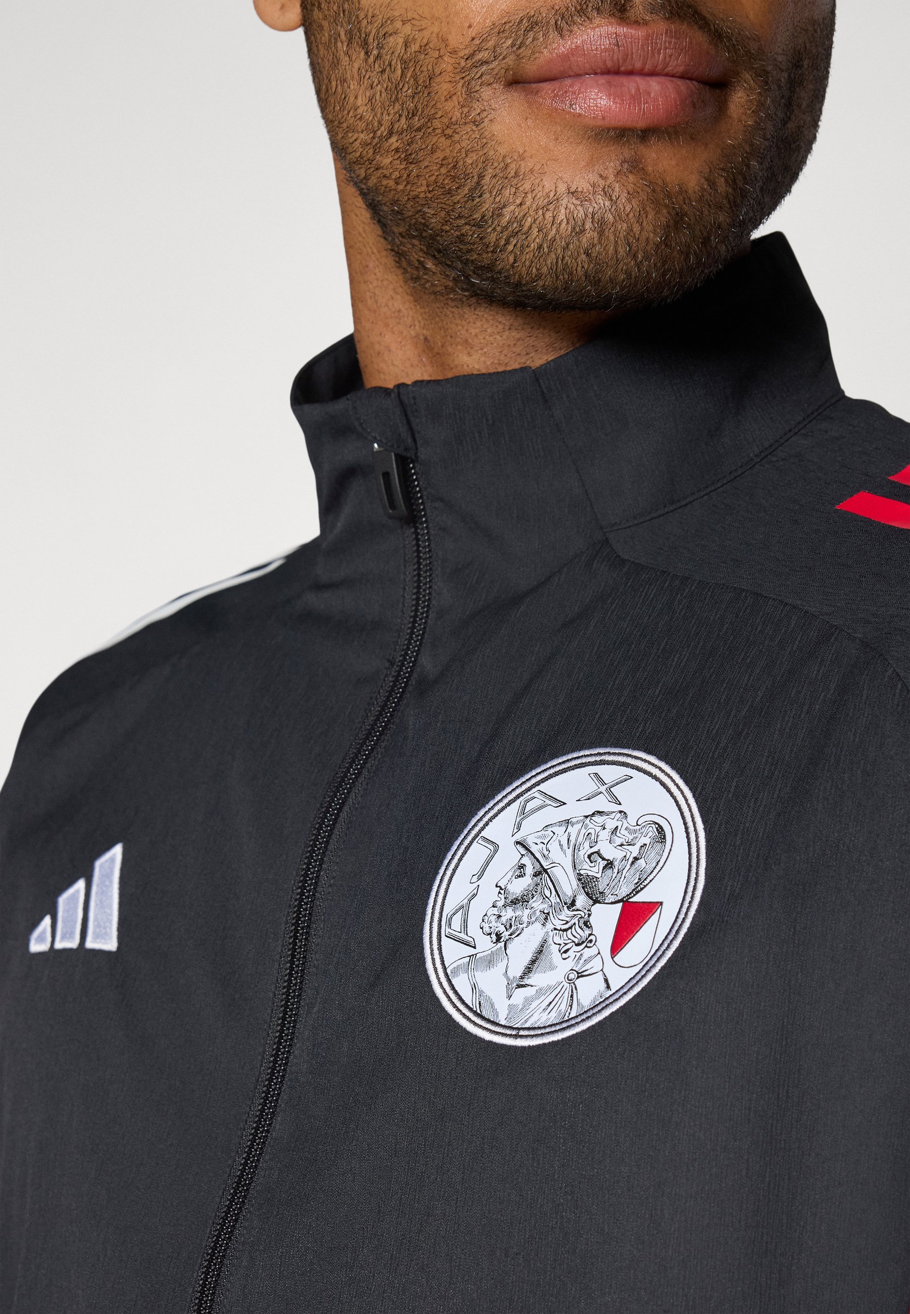 adidas Performance AJAX AMSTERDAM 25/26 COMPETITION PRESENTATION JACKET - Trainingsjack - zwart/wit/felrood