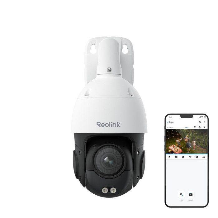 Reolink 4K 8MP PoE-bewakingscamera, 5x optische zoom, 360° draaien en 90° kantelen, automatische tracking, kleurennachtzicht, slimme bewegingsdetectie
