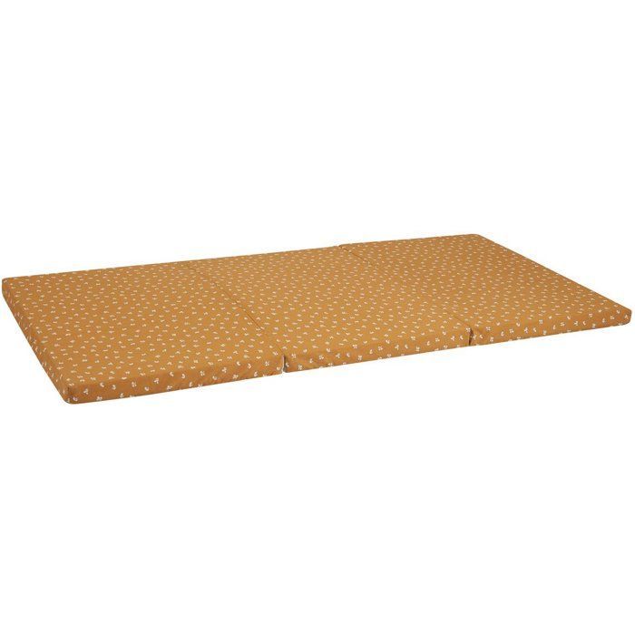 Matelas de voyage - 120 x 60 cm - Ep. 4 cm - Pliant - Camel - CANDIDE