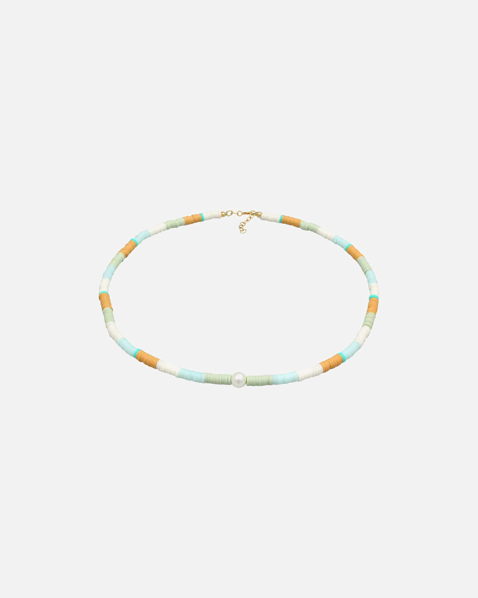 Elli Femmes Surfer Heishi perles coquillage en argent sterling 925