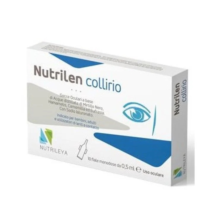 NUTRILEYA Nutrilen Augentropfen, 10 Einzeldosis-Ampullen à 0,5 ml mit Kamille