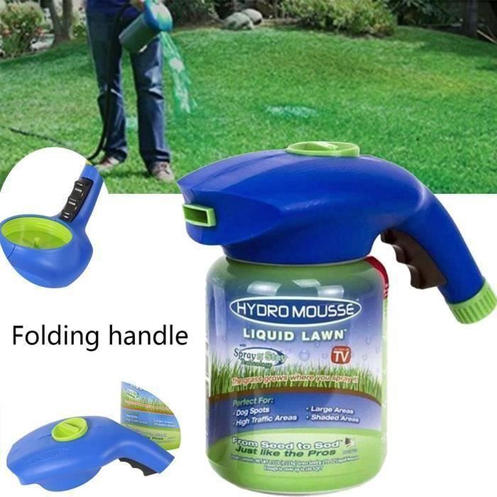 GOOD-Hydro mousse Pulvérisateur de semences de Gazon Liquide pour pelouse 1 bouteille vide + 5 liquides Multicolore ARROSOIR