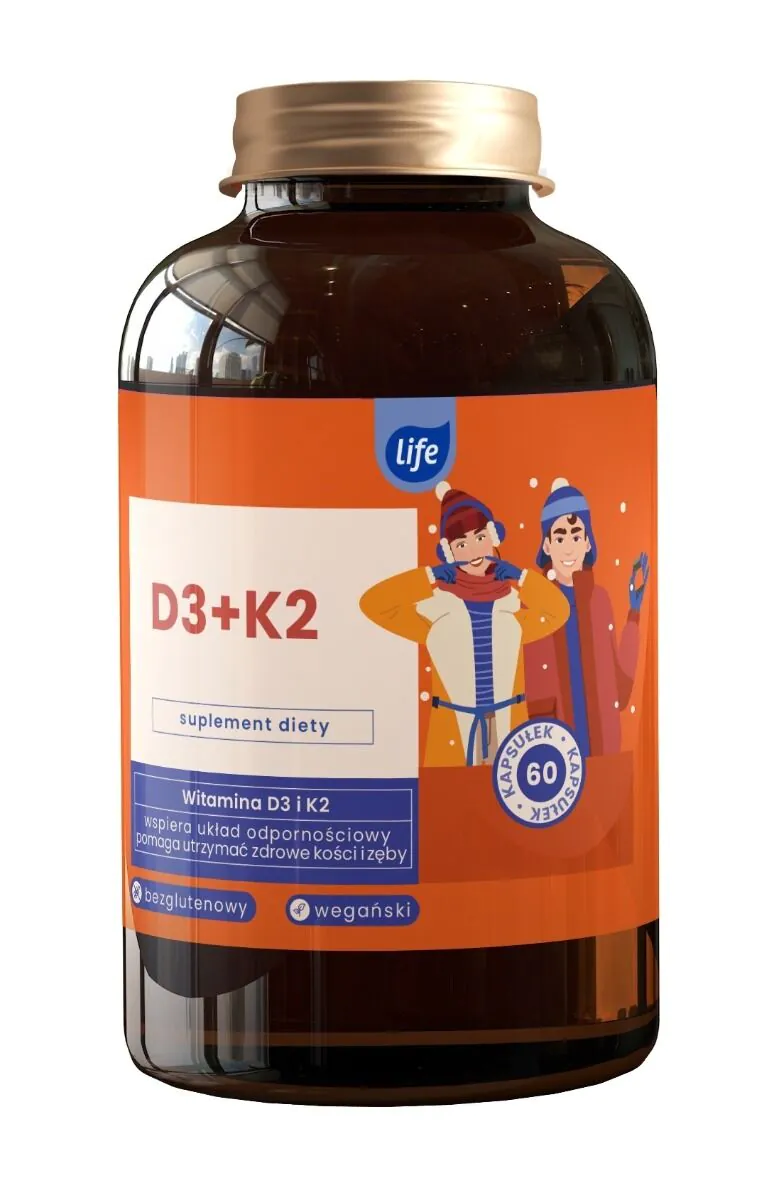 Life Premium Witamina D3 + K2, Kapsułki