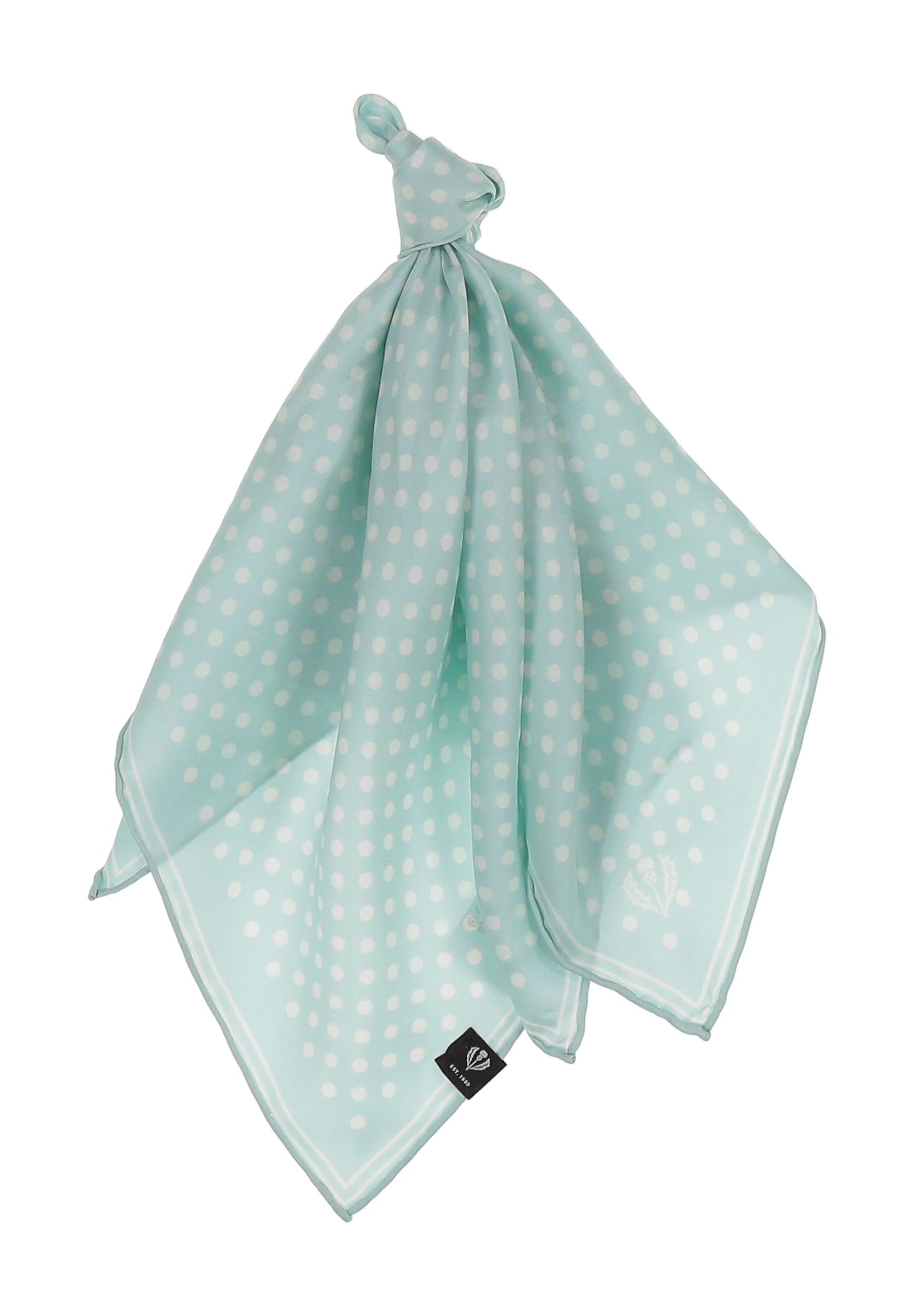 FRAAS POLA DOT NICKI - Foulard - mistig blauw