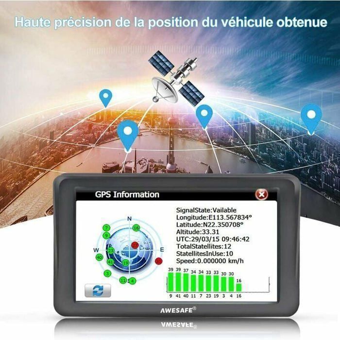 Sistema de navegación automático con pantalla táctil de 7 pulgadas - Pantalla CarPlay para todos los vehículos