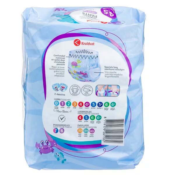 Пелене за купање Kruidvat 4-5 Maxi-Junior<br>13 комада