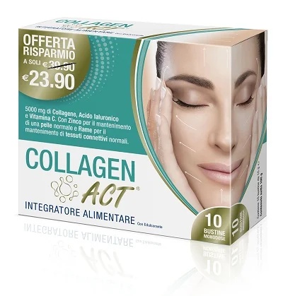 F&F Collagen Act 10 sachets unidoses, complément alimentaire à base de collagène