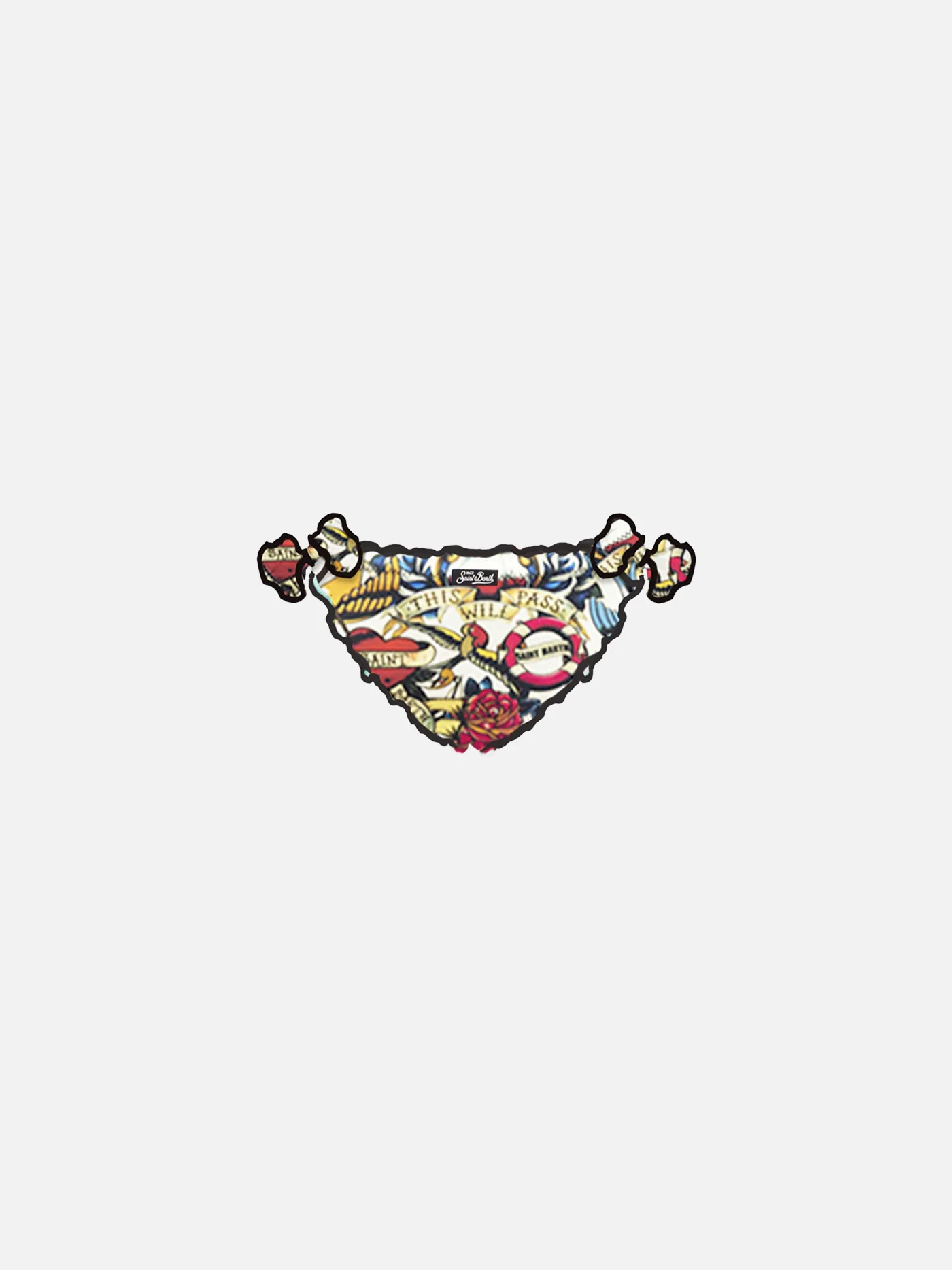 Meisjeszwembroekje met tattoo-print