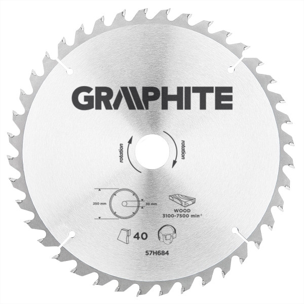 Tarcza do pilarki widiowa 250x30mm GRAPHITE 57H684