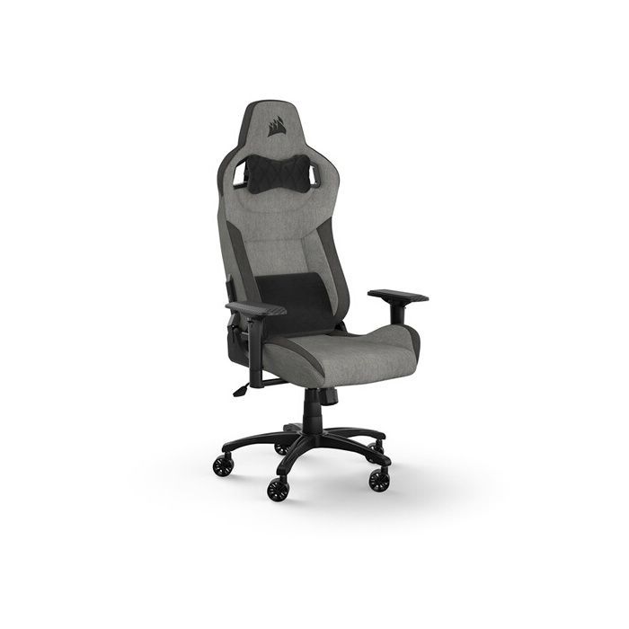 Cadeira Gamer - CORSAIR - T3 Rush - Cinza/Carvão - Apoios de Braço 4D - Encosto Reclinável 160°