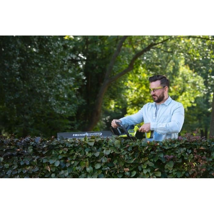 RYOBI - Taille-haies LINEA 18V ONE+ - design en ligne - lames 55 cm - écartement 24 mm - sans batterie ni chargeur - RY18HT55A-0