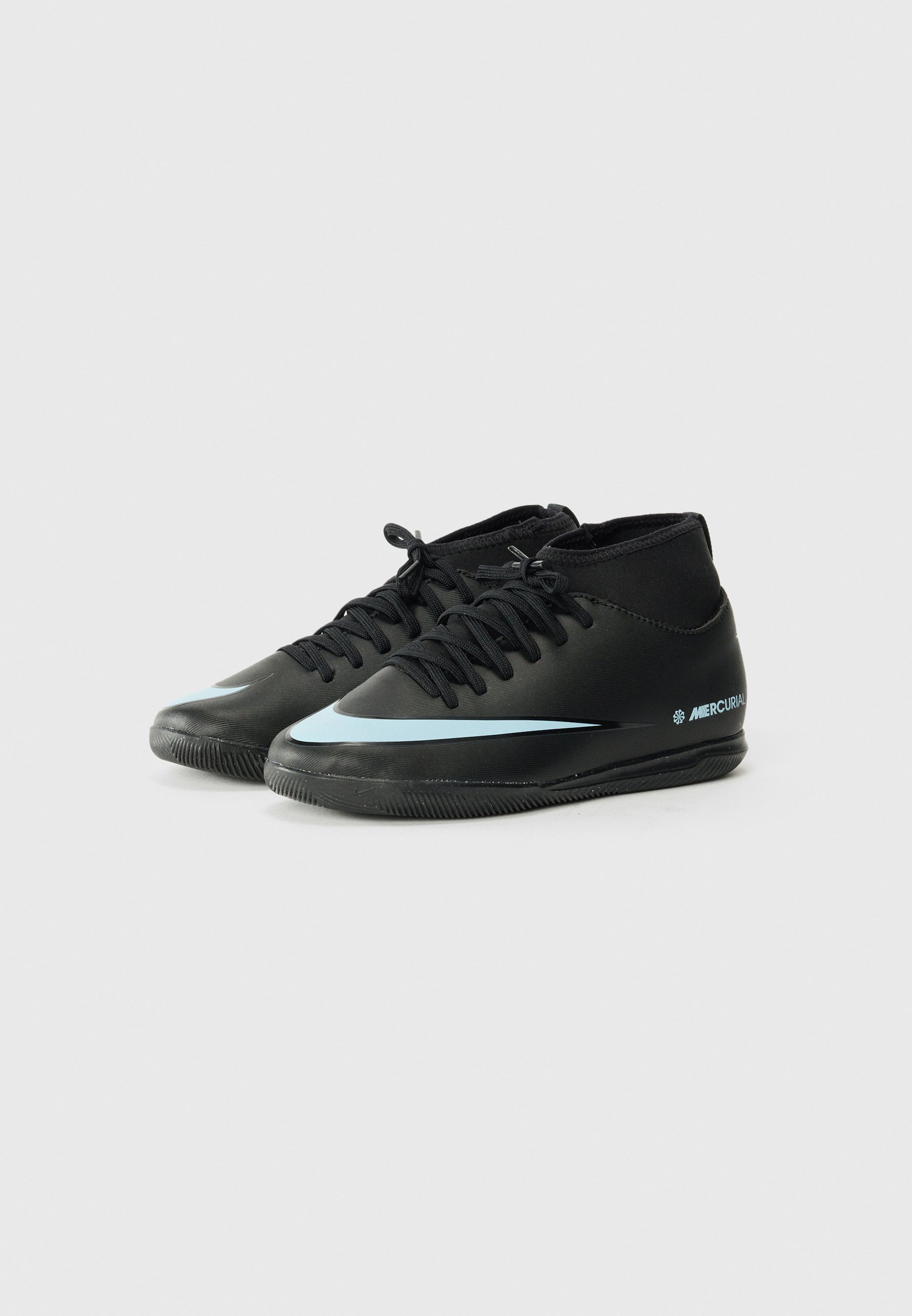 Nike Performance 10 CLUB UNISEX - Zaalvoetbalschoenen - zwart/ijsblauw