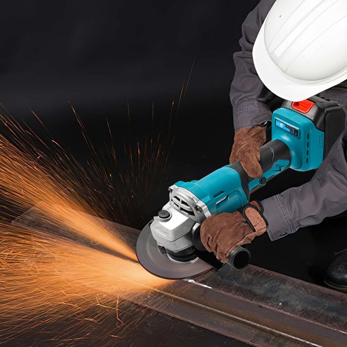 Smerigliatrice angolare elettrica senza spazzole da 125 mm, 3 velocità, per smerigliatrici a batteria Makita, macchine da taglio, utensili elettrici