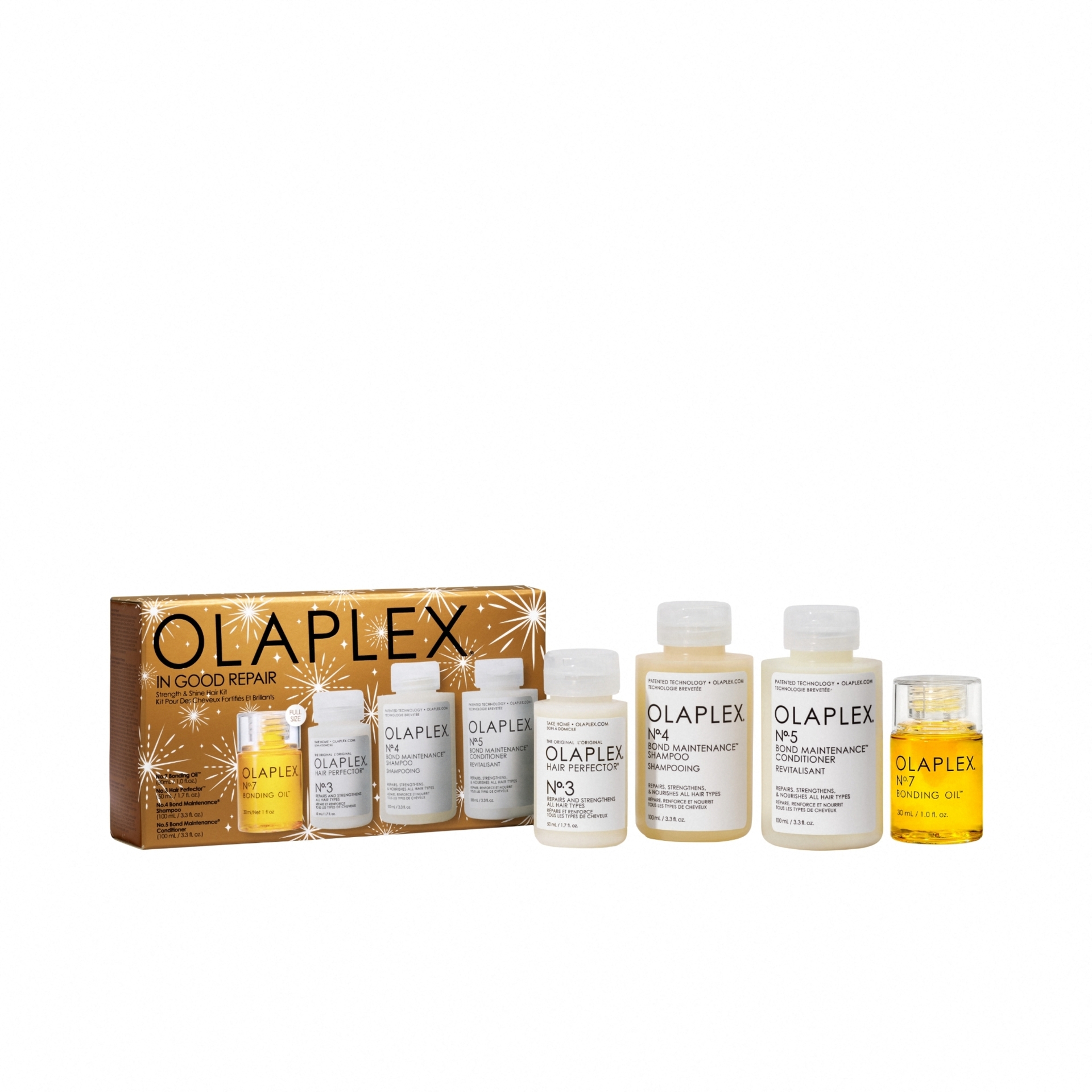 Jó állapotban lévő Erősítő és Fényes Ajándékdoboz - Olaplex