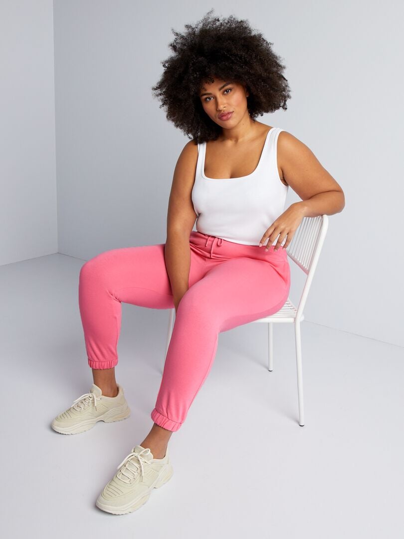 Fleece joggingbroek - ROZE
