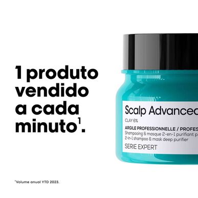 L'Oréal Professionnel Serie Expert Scalp Advanced Anti-Gras Argile Shampoo 2 i 1 beroligende anti-oljemaske 250 ml 250 ml