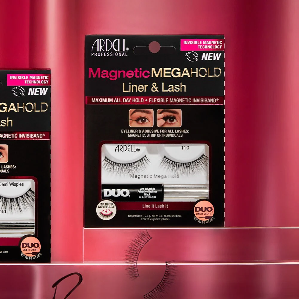 Ardell Faux-cils magnétiques MegaHold 110 Ardell et Colle Eyeliner Duo