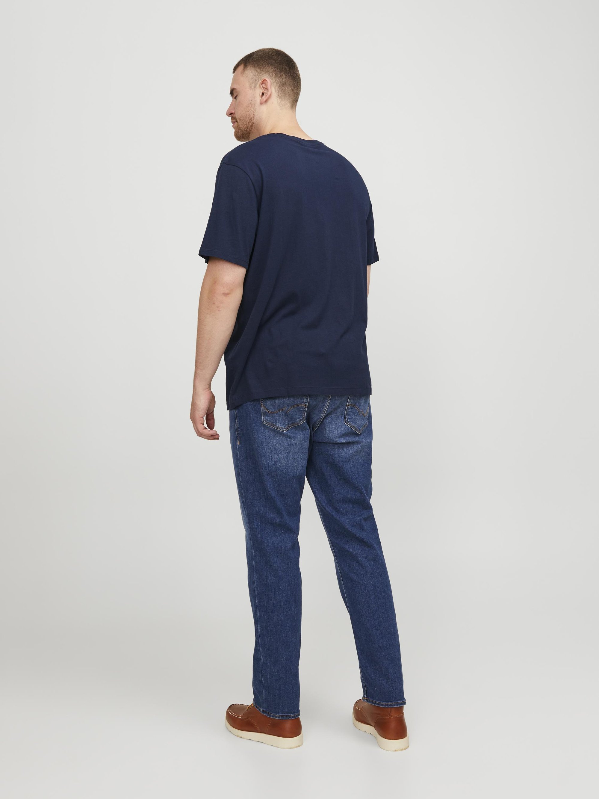 T-shirt à col rond Jack & Jones avec logo JJECORP - T-shirt imprimé - Blazer bleu marine