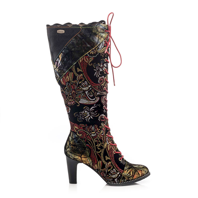 Rote Damenstiefel