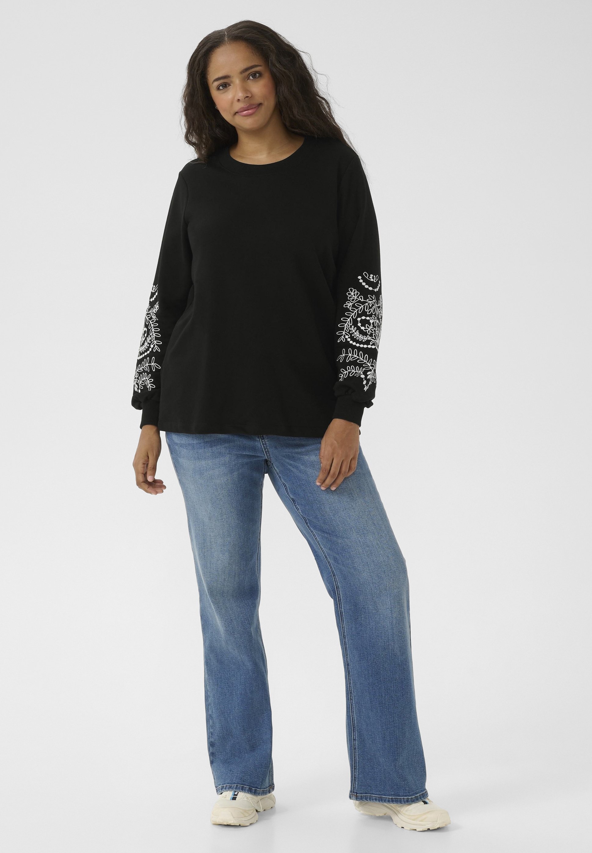 Kaffe Curve VIVA - Sweatshirt - diepzwart