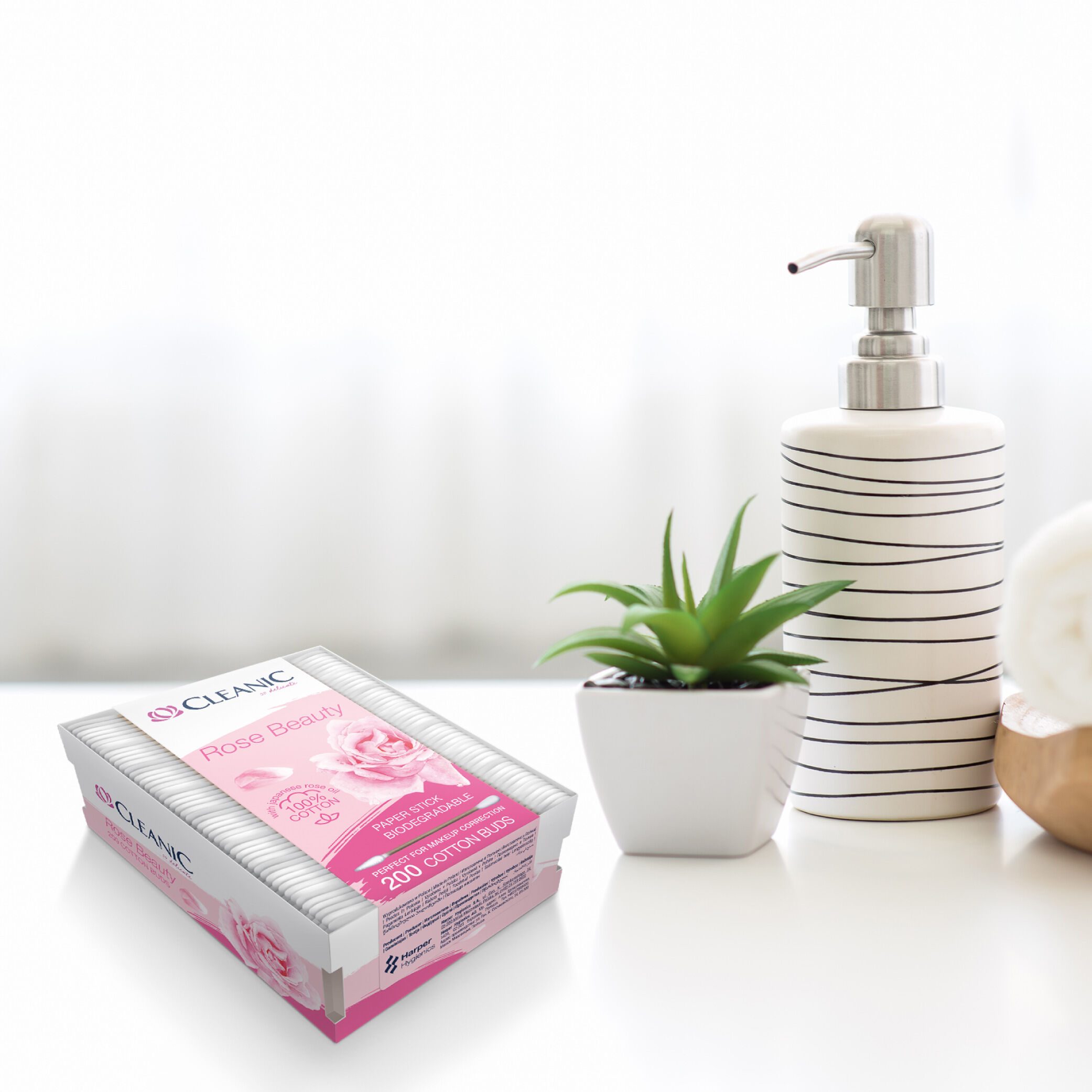 Cleanic patyczki higieniczne 200szt Rose