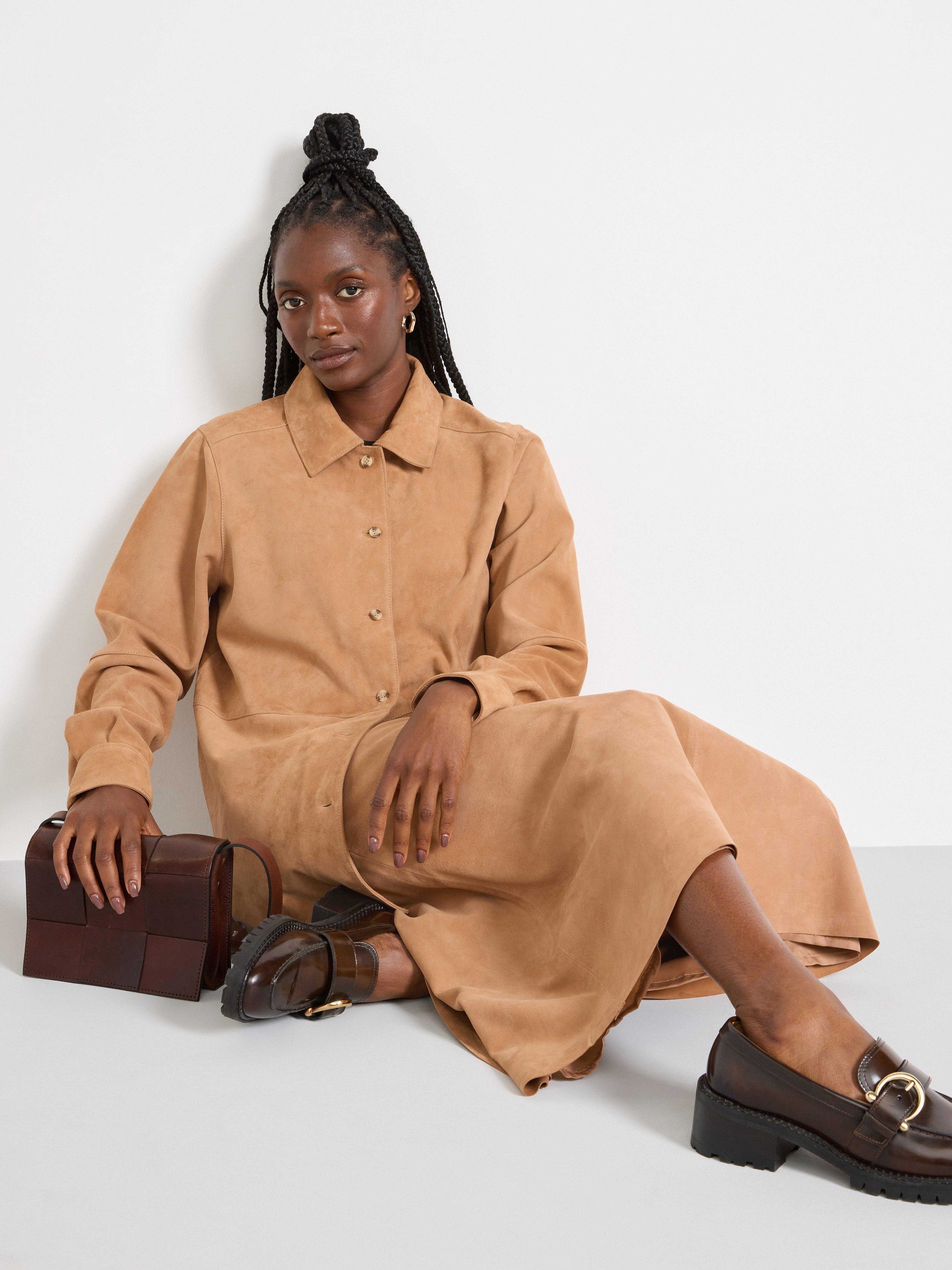 Camisa de ante beige