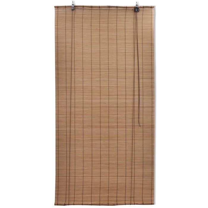 Brown bamboo roller blind 150 x 220 cm window curtain privacy shutter 4102150
