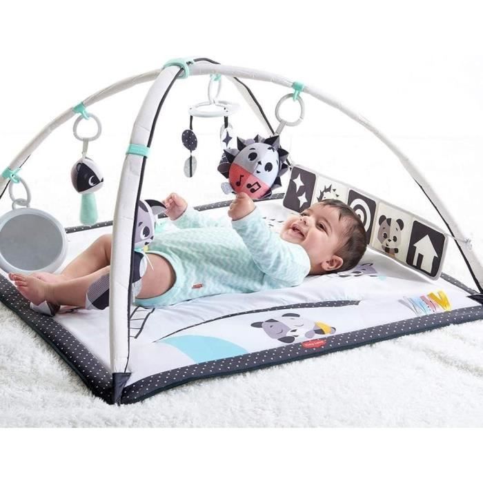 Tiny Love Gymini musikalsk babylegemåtte, design, sort-hvid kollektion, fra fødslen, 0m+, 93 x 85 x 49 cm