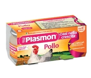 Plasmon Frango homogeneizado Plasmon 2 unidades x 120 g alimento infantil